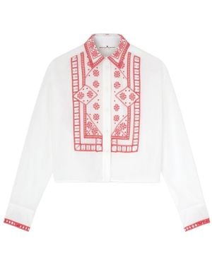 Ermanno Scervino Manjaro Embroidered Muslin Shirt - White