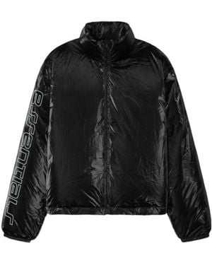 Fear Of God Logo Printed Puffer Jacket - Black