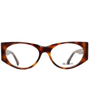 Max Mara Oval Frame Glasses - White