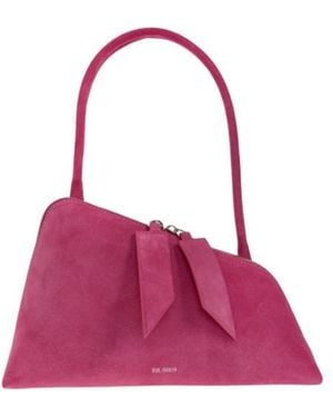 The Attico Zippered Shoulder Bag - Pink