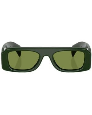 Oliver Peoples Edition 4 Rectangle-Frame Sunglasses - Green