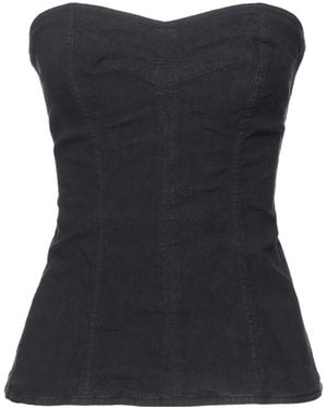 Isabel Marant Strapless Fitted Tank Top - Black