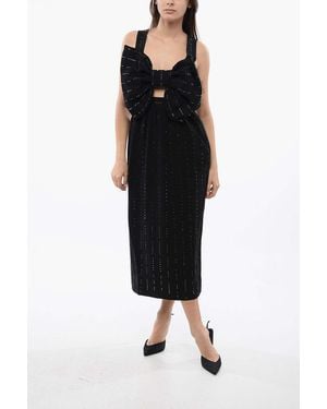 Viktor & Rolf Maxi Bow Midi Dress - Black