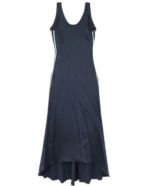 Off-White c/o Virgil Abloh Backless Stripe Detailed Midi Dress - Blue