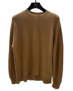 Jil Sander Round-Collar And Long-Sleeved Jumper - Brown