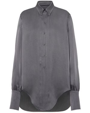 Maison Margiela Long-Sleeved Shirt - Gray