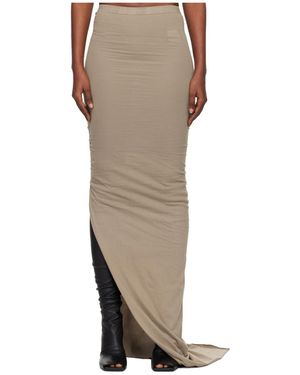Rick Owens Concordians Soft Edfu Skirt - Natural
