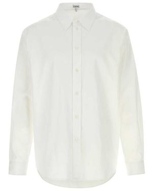 Loewe Relaxed Poplin Shirt - White