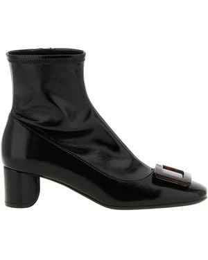 Roger Vivier Belle Vivier Buckle Ankle Boots - Black
