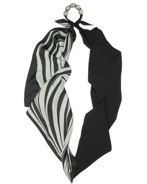 Bottega Veneta Printed Silk Scarf - Black