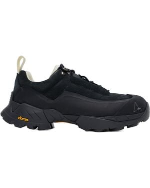 ROA Round Toe Low-Top Trainers - Black
