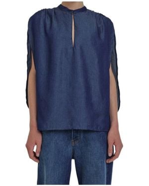 DARKPARK Tracy Sleeveless Blouse - Blue