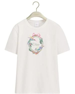 Dior Qixi Embroidered Fitted T-Shirt - White