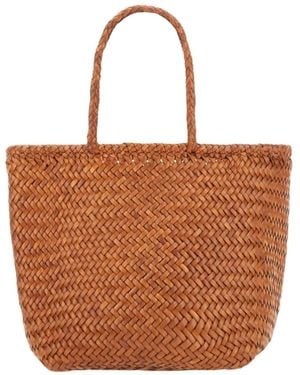 Dragon Diffusion Grace Small Basket Bag - Brown