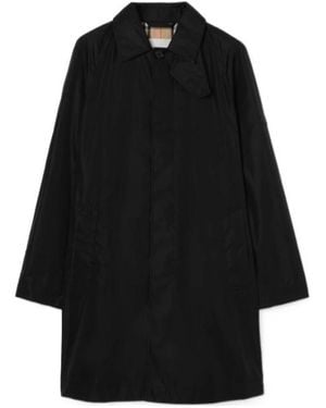 Burberry Nylon Ridgewood Car Coat - Black