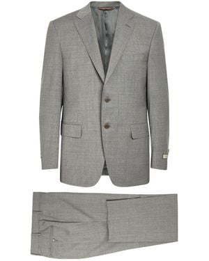 Canali Check Two-Piece Suit - Gray