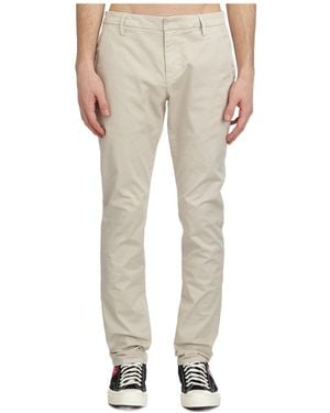 Dondup Zip-Closure Casual Pants - Natural