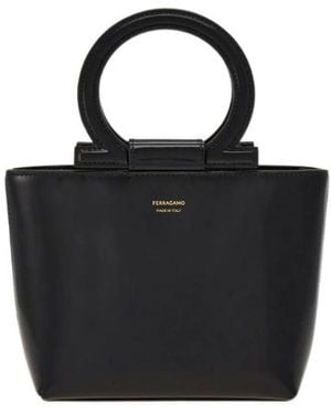 Ferragamo Ferragamo Gancini Mini Handbag - Black