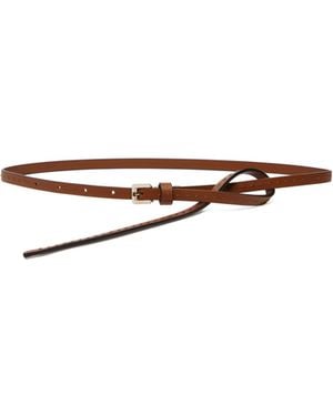 Max Mara Stitch Detailed Belt - White