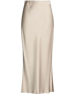 Brunello Cucinelli Solidcolor Satin Skirt - Natural