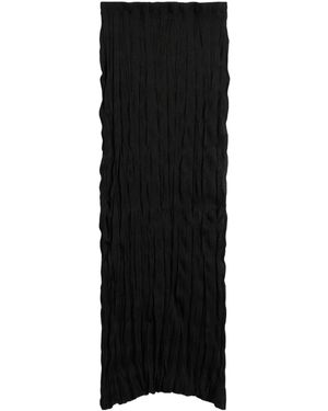 TOTEME Totême Crinkled Knitted Skirt - Black