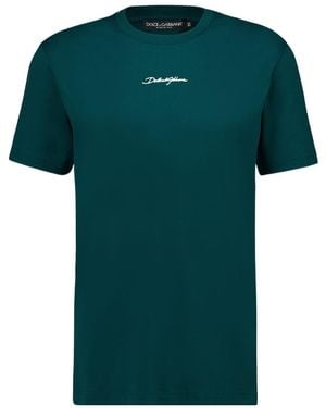 Dolce & Gabbana Short Sleeve T-Shirt - Green