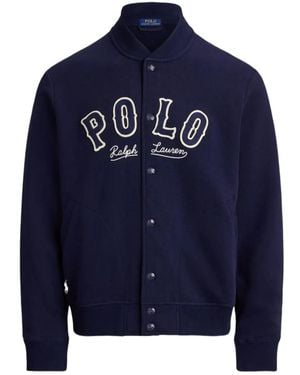 Polo Ralph Lauren Rl Fleece Western Logo Jacket - Blue