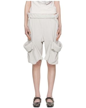 OPEN YY Rolled-Up Athletic Cargo Shorts - Gray