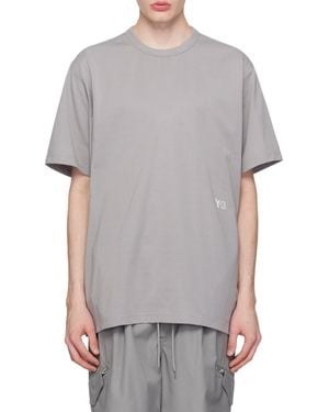 Y-3 Premium Crewneck Short-Sleeved T-Shirt - Grey