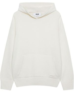 MSGM Embroidered-Logo Sweatshirt - White