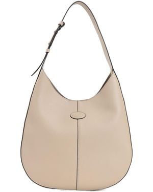 Tod's Di Bag Small Hobo Bag - Natural