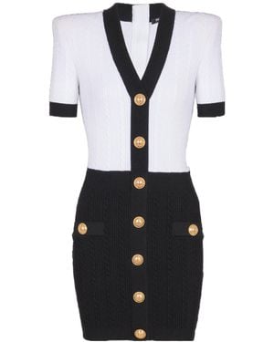 Balmain Knitted Dresses - Black