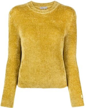 Herno Long-Sleeve Chenille Sweater - Yellow