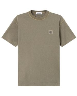Stone Island Slim-Fit T-Shirt With Compass Patch - Green