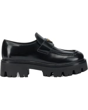 Prada Round-Toe Loafers - Black
