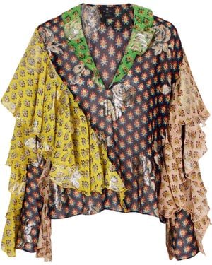 Etro Ruffled Shirt - Metallic