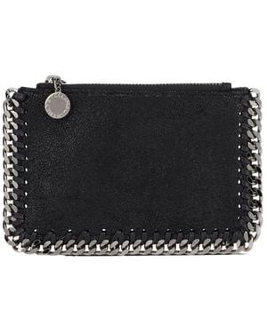 Stella McCartney Falabella Zip Cardholder Wallet - Black