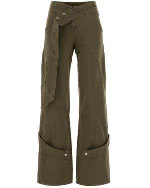 Blumarine Wide Leg Pants - Green