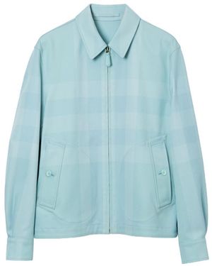 Burberry Harrington Check-Print Reversible Jacket - Blue