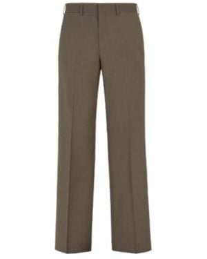 Fendi Tailored Straight-Leg Trousers - Grey