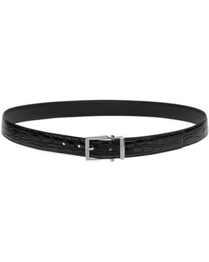 Ferragamo Ferragamo Embossed Logo Engraved Belt - White