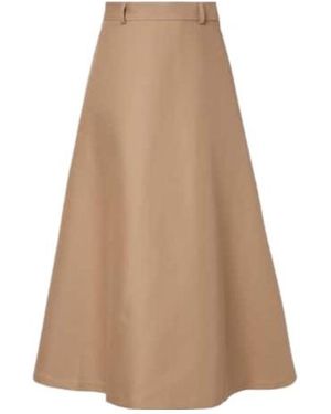 Rohe Belt Loop Midi Skirt - Natural