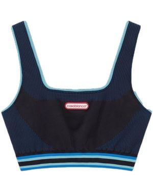 CASABLANCA Seamless Bralette - Blue