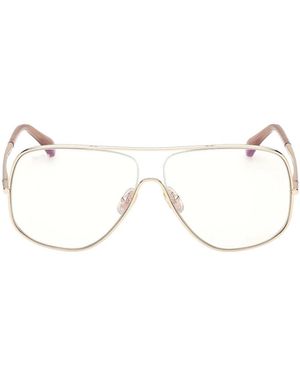Max Mara Shield Frame Glasses - Natural