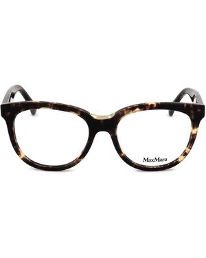 Max Mara Round Frame Glasses - Black