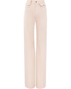 Chloé Chloé High-Waisted Flared Jeans - White