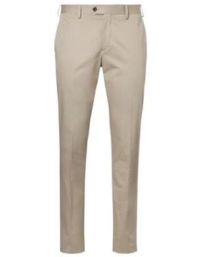 Lardini Logo Casual Trousers - Natural