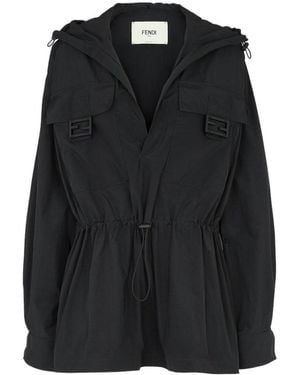 Fendi Nylon Anorak - Black