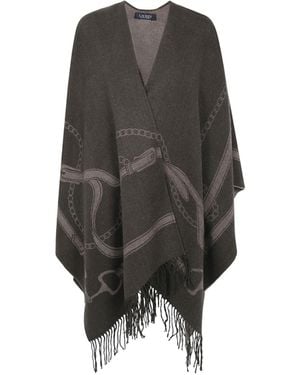 Ralph Lauren 'Ruana' Poncho - Grey