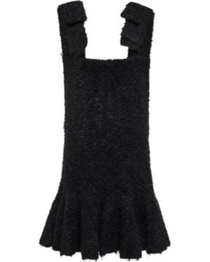 Jil Sander Mohair-Blend Bouclé Minidress - Black